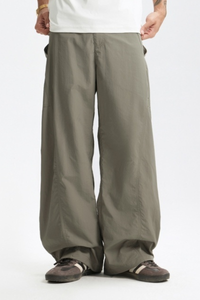 Men's 3D Cut Secure Zip Waterproof Drawstring Cargo Pants