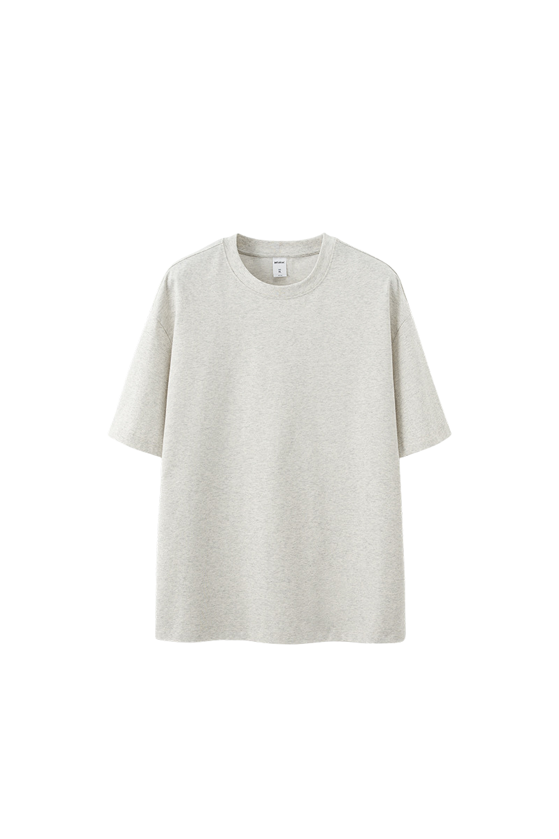 Men's Spring Summer 260g Solid Crewneck Oversized Tee