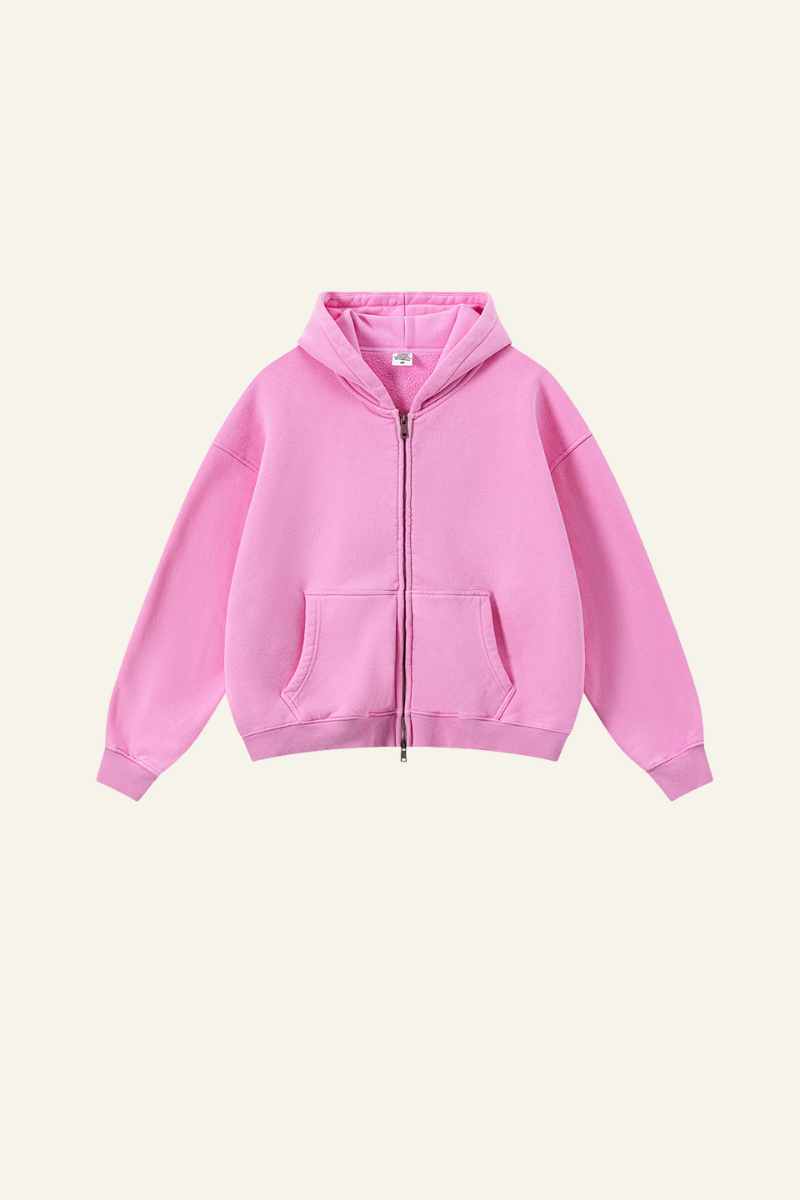 Men's Full Zipper Pocket Hooded Jacket