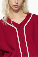 Women's Summer 270g Old Money Button Front Loose Tee