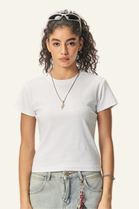 Women's Straight-shouldered spicy short-sleeved T-shirt