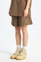 Men's Streetwear Color-Blocked Stripe Shorts