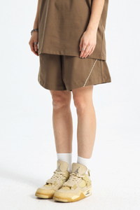 Men's Streetwear Color-Blocked Stripe Shorts