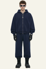 Men's Streetwear Set:Hooded Jacket & Straight Leg Pants