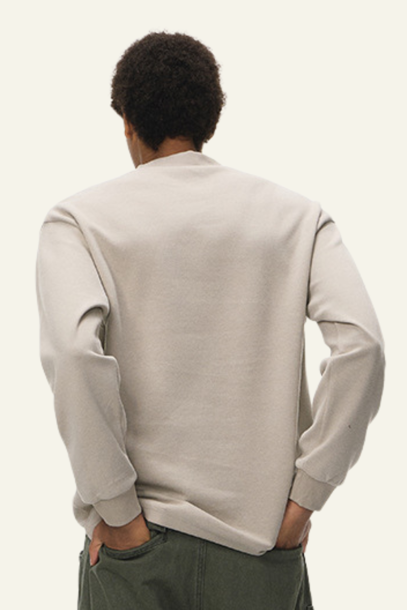 Men's Skin-friendly Double-sided Small High-neck Sweatshirt