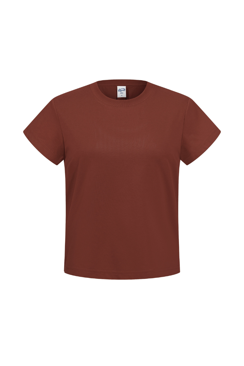 Women's Cotton Athletic Solid Minimalist T-shirt