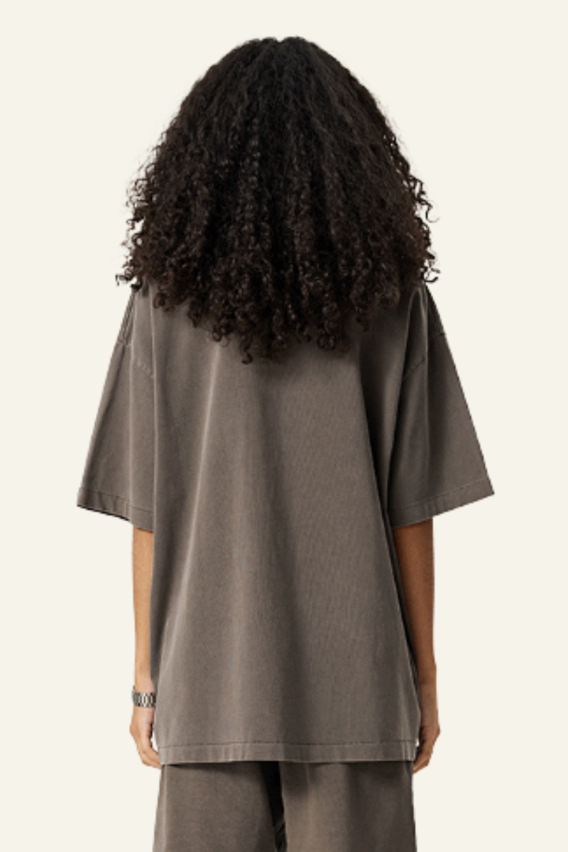 Women's Cotton Streetwear Washed T-Shirt