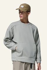Men's Streetwear Solid Front Pocket Pullover