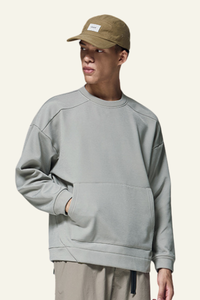 Men's Streetwear Solid Front Pocket Pullover