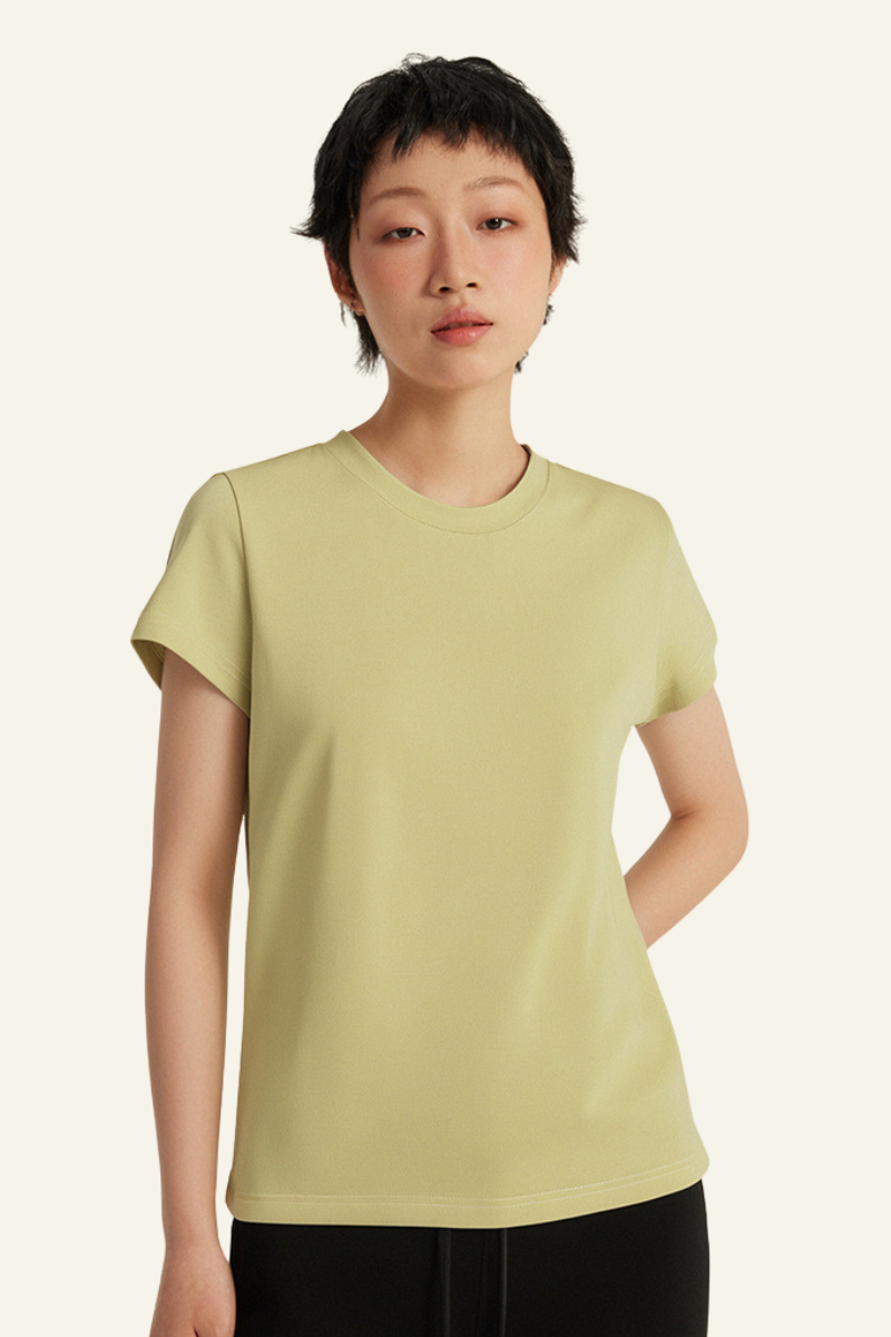 Women's Fitted Breathable Solid OutdoorT-shirt