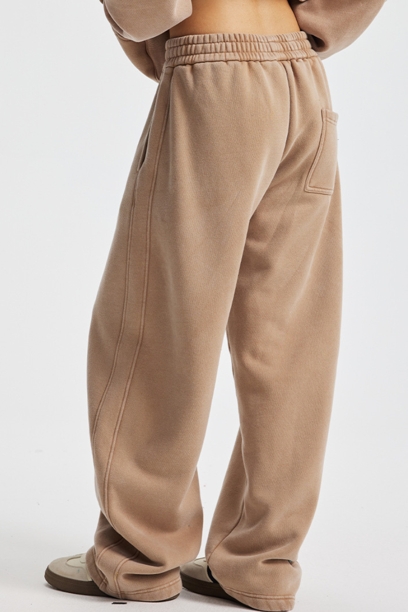 Men's Streetwea Distressed Curved-Blade Sweatpants