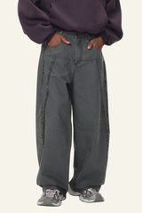 Men's  Cotton Streetwear Distressed-style Vintage Pants