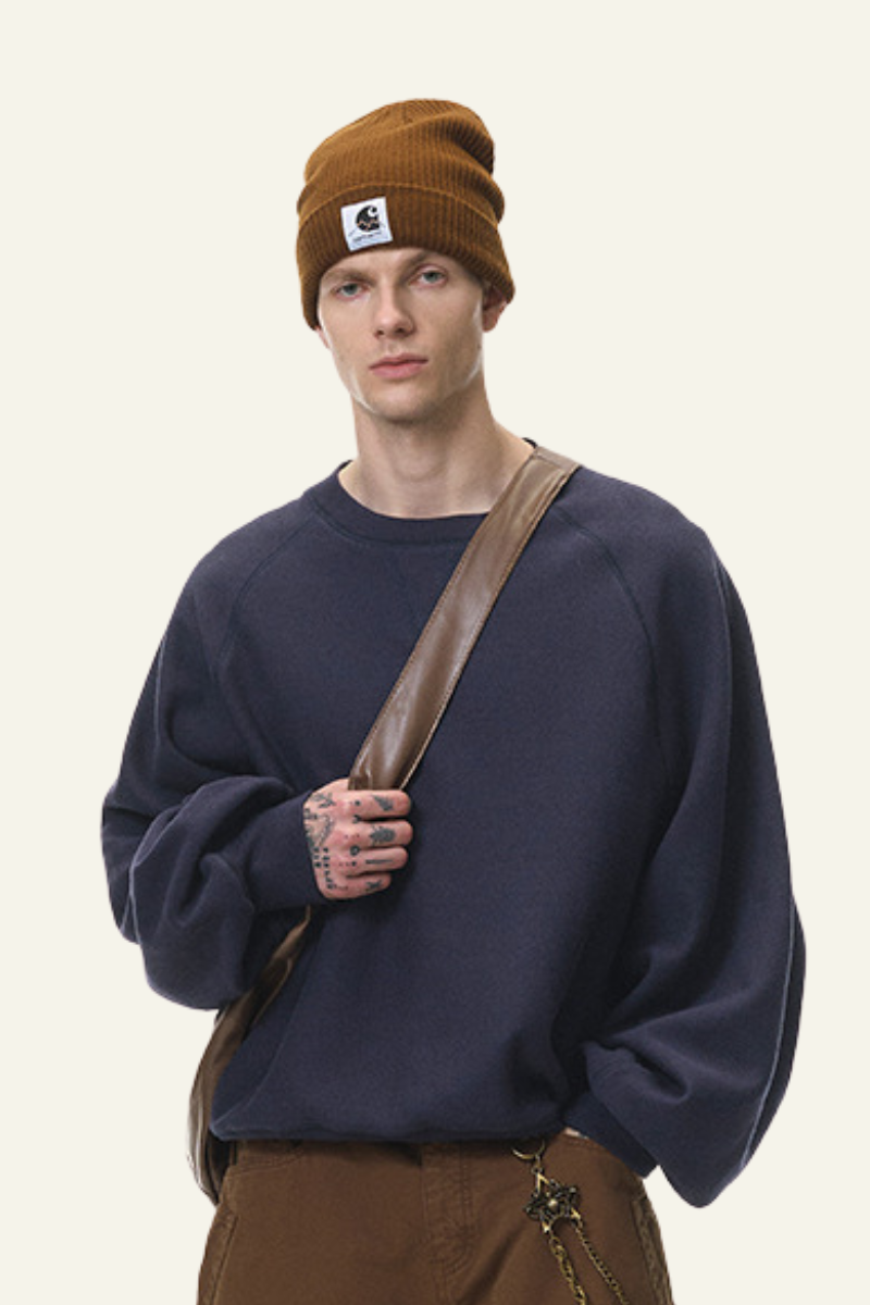 Men's Streetwear Round Neck  Pullover