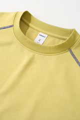 Men's Streetwear Color-Blocked Stripe Sport T-shirt