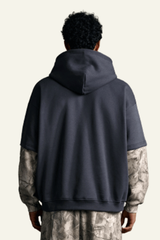 Men's Streetwear Faux Two-Piece Fleece-Lined Hoodie