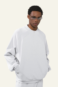 Men's Streetwear Stand Collar Half Zipper Pullover
