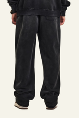 Men's Washed Straight-Leg Pants.