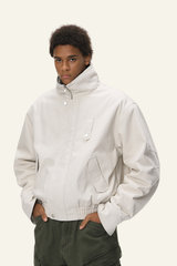 Men's Streetwear Detachable Collar Fleece Stand Jacket