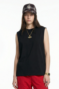 Women's High Elasticity 220g Raglan Sleeveless Tank Top