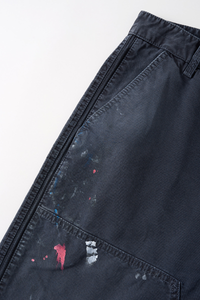 Men's Cotton Vitage Hand-painted Washed Wide Leg Pants