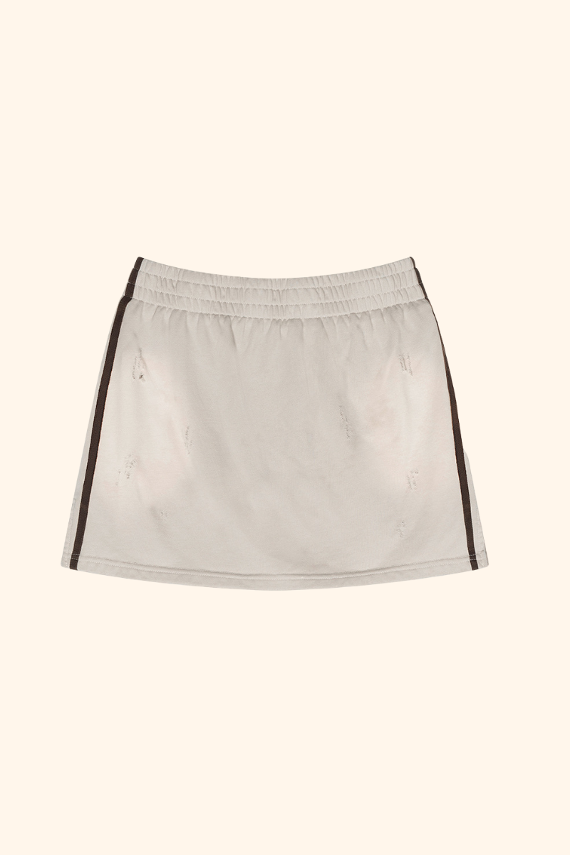 Women's Spring Summer Washed Side Drawstring Spray Skirt