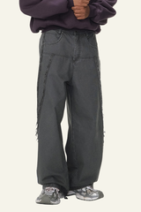 Men's  Cotton Streetwear Distressed-style Vintage Pants