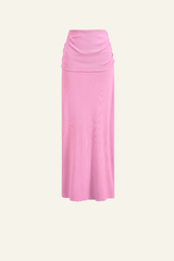 Women's Ruched Slim Fit Maxi Skirt.