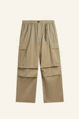 Men's Streetwear Washed Cotton Side Pockets Cargo Pants