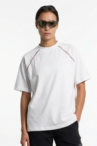 Women's 220g High Stretch Contrast Stitch Raglan Tee