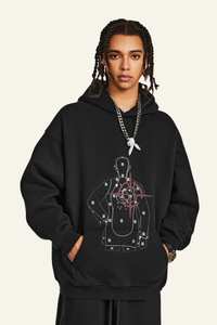 Men's Streetwear Printed Pattern Hoodie