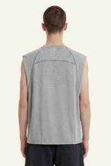 Men's Cotton Washed Retro Round-necked Tank Top