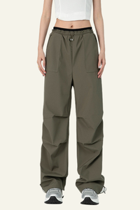 Women's Water-Resistant Lightweight Pleated  Cargo Pants