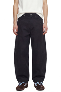Unisex 240g Woven Multi-Pocket Wide Curved Cargo Pants