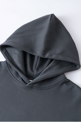 Men's Streetwear Faux Two-Piece Fleece-Lined Hoodie