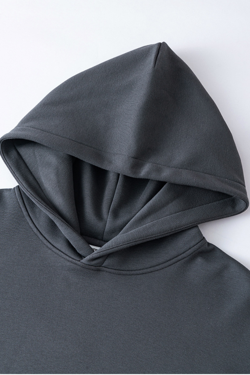 Men's Streetwear Faux Two-Piece Fleece-Lined Hoodie