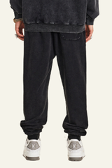 Men's Vintage Washed Cotton Cuffed Sweatpants