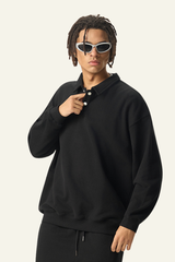 Men's Streetwear Polo Collar Relaxed Sweatshirts