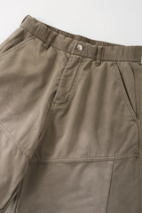 Men's Washed  Vintage Fleece-Lined Casual Pants.