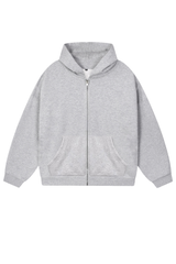 Men's Spring Summer 360g Solid Terry Zip Hoodie