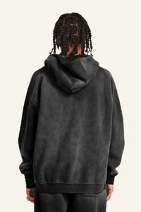 Men's Streetwear Fleece-lined Full Zipper Hooded Jacket