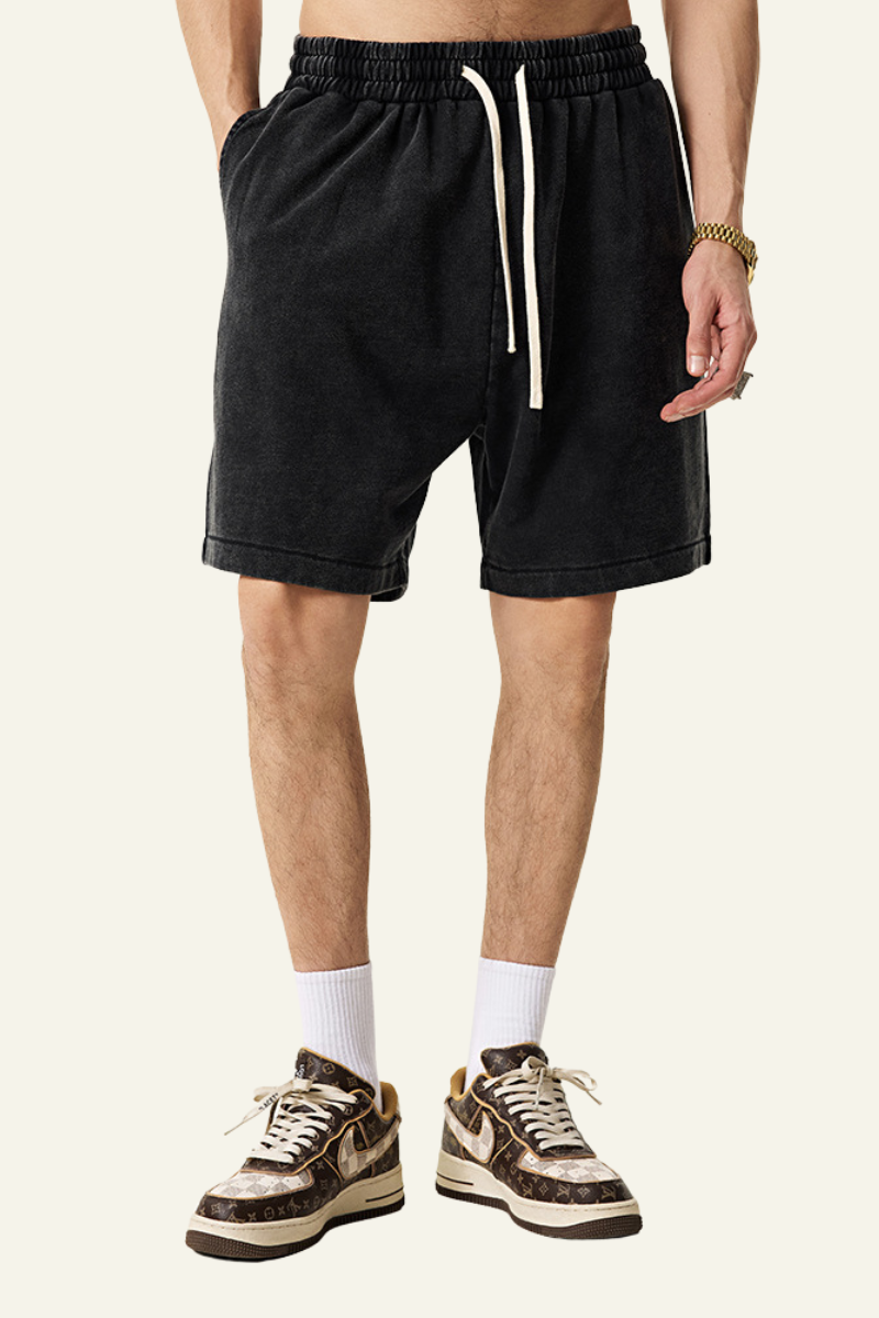 Men's Cottton Washed Athletic Wear Shorts