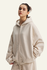 Women's Streetwear Full Zipper Hooded Jacket