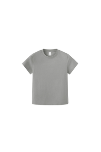 Women's Spring Summer 260g Solid Crewneck Oversized Tee