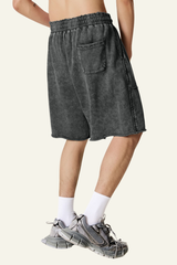 Men's Cotton Streetwear Vintage Tie-Dye Patchwork Shorts