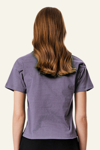 Women's  cotton Round-neck Slimming T-shirt.