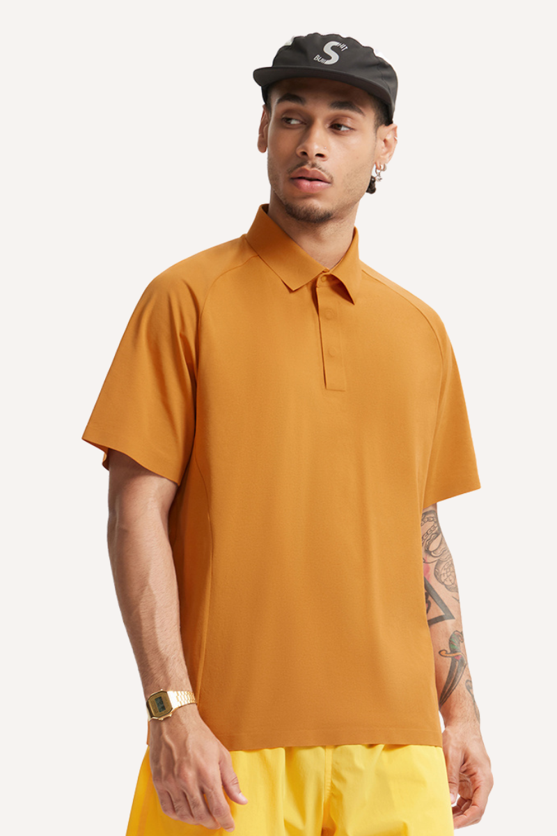 Men's Summer Ultrasonic UPF50+ Quick Dry Collared Tee