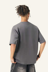 Men’s Streetwear Relaxed  Solid T-shirt