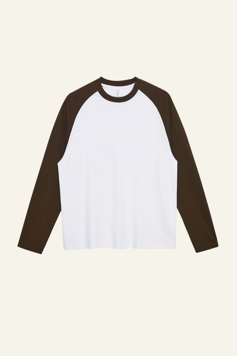 Women's Streetwear Cotton Color Block Long Sleeve T-shirt