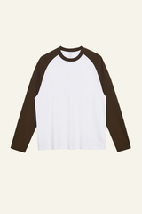 Women's Streetwear Cotton Color Block Long Sleeve T-shirt