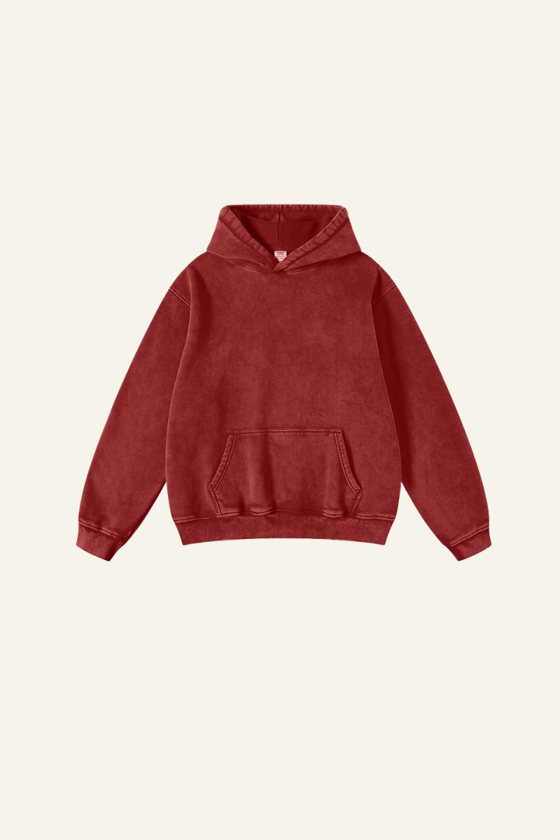 Women's Solid Color Pocket Hoodie